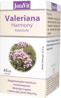 A nagyításhoz kattintson a képre! Jutavit Valeriana Harmony Kapszula 45 DB