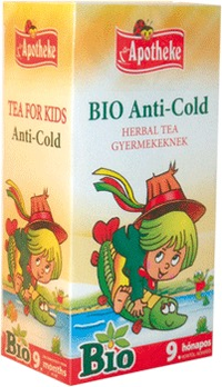A nagyításhoz kattintson a képre! Apotheke Bio Anti-cold Herbal Tea Gyermekeknek 20 Filter