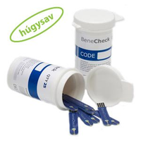 A nagyításhoz kattintson a képre! Benecheck Húgysavmérő Tesztcsík Benecheck-minilabor Készülékhez (25 Db)