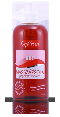 A nagyításhoz kattintson a képre! Dr.kelen Masszázsolaj Hot Paprika 500 ml