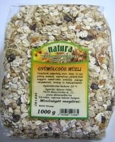 A nagyításhoz kattintson a képre! Natura Gyümölcsös Müzli 1000 g