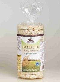 A nagyításhoz kattintson a képre! Alce Nero Bio Teljeskiőrlésű Rizskeksz 100 g