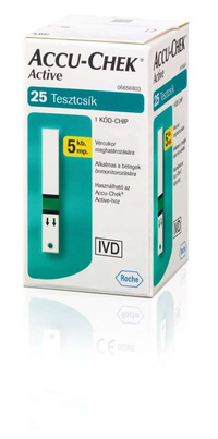 A nagyításhoz kattintson a képre! Accu-chek Active 25 db Tesztcsík - Roche