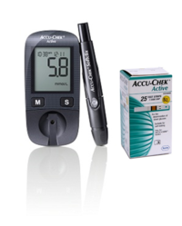 A nagyításhoz kattintson a képre! Accu-chek Active Vércukorszintmérő + 25 db Tesztcsík - Roche