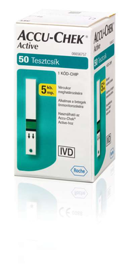 A nagyításhoz kattintson a képre! Accu-chek Active 50 db Tesztcsík - Roche
