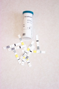 A nagyításhoz kattintson a képre! Accutrend Tesztcsik Cholesterol 25x