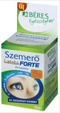 A nagyításhoz kattintson a képre! Béres Egészségtár Szemerő Lutein Forte Tabletta 30 db