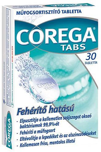 A nagyításhoz kattintson a képre! Megszűnt - Corega Műfogsortisztító Tabletta 30 db