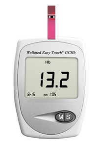 A nagyításhoz kattintson a képre! Wellmed Hemoglobin-, Vércukor- és Koleszterinmérő Készülék Easytouch Gchb