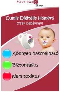A nagyításhoz kattintson a képre! Lázmérő Cumis Digitális Movo-med