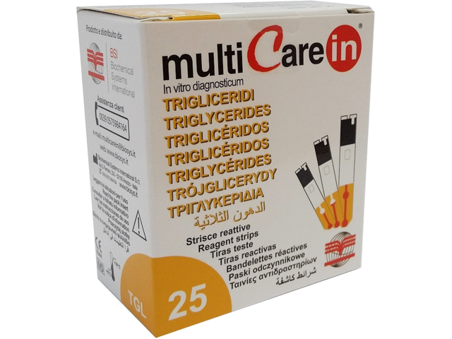 A nagyításhoz kattintson a képre! Multicare IN Trigliceridszintmérő Tesztcsík 25 db