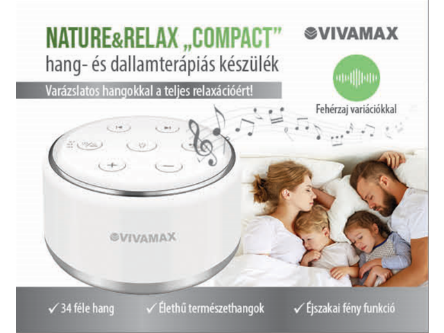 Nature&Relax Compact hang- és dallamterápiás (fehér zaj) készülék - GYVFZ1