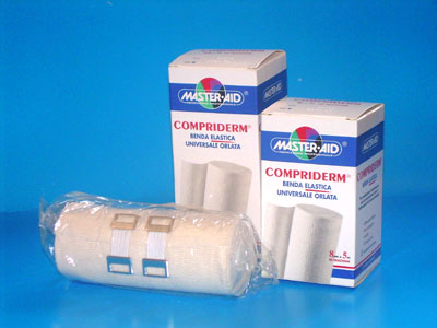A nagyításhoz kattintson a képre! Kifutó - Master Aid Compriderm Rugalmas Pólya 5M* 8CM