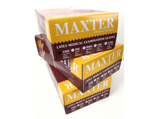 Maxter latex gumikesztyű púdermentes 100 x