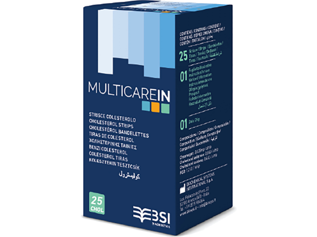 Multicare IN Koleszterinszintmérő Tesztcsík (25db)