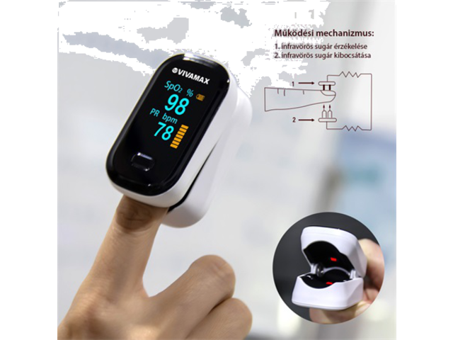 Vivamax Véroxigénszint mérő (pulzoximeter) - GYVVOM