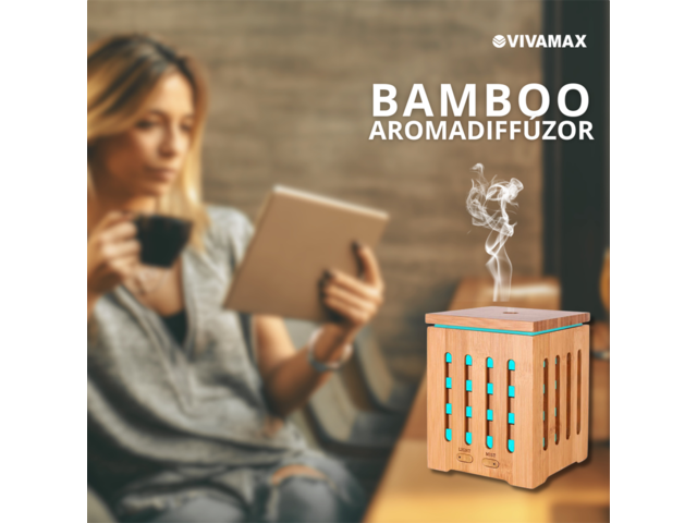 Vivamax Bamboo Ultrahangos Illóolaj Párologtató GYVH56