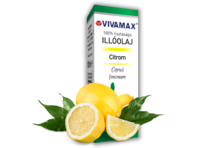 Vivamax Citrom 100%-os tisztaságú illóolaj (10 ml)