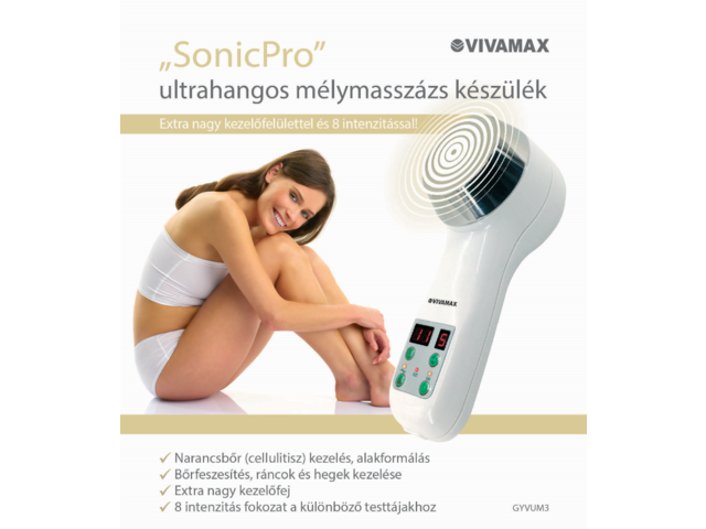 Vivamax SonicPro Ultrahangos Mélymasszázs Készülék